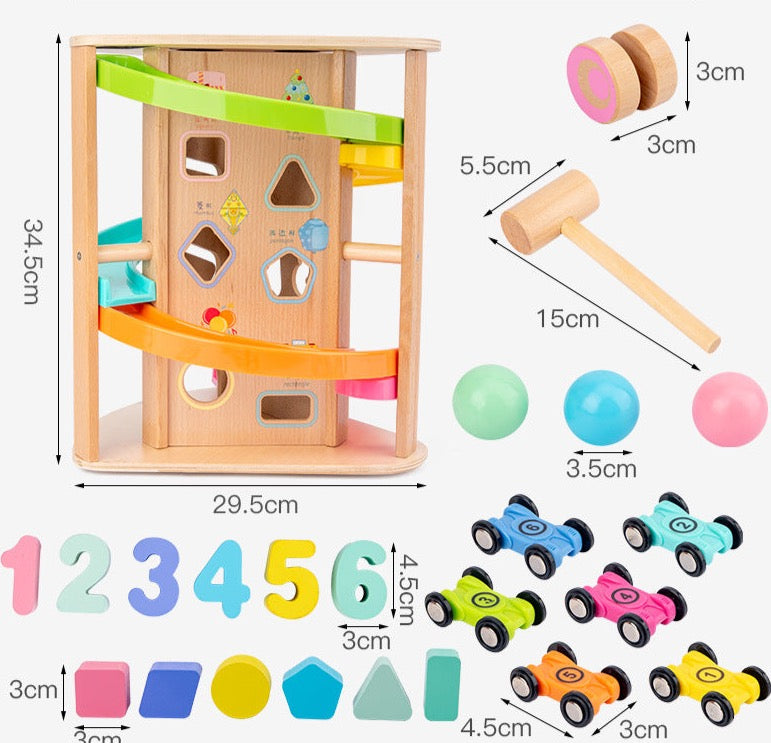 Centro de actividades para niños pequeños | Pista de carreras de autos de varios niveles