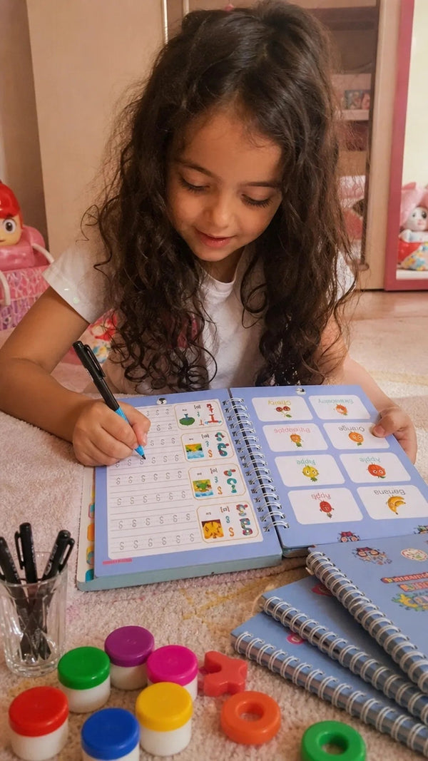 Magic Books Criativae - 4 Reusable Handwriting Practice Books