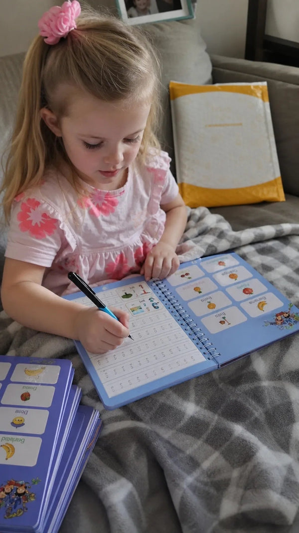Magic Books Criativae - 4 Reusable Handwriting Practice Workbooks