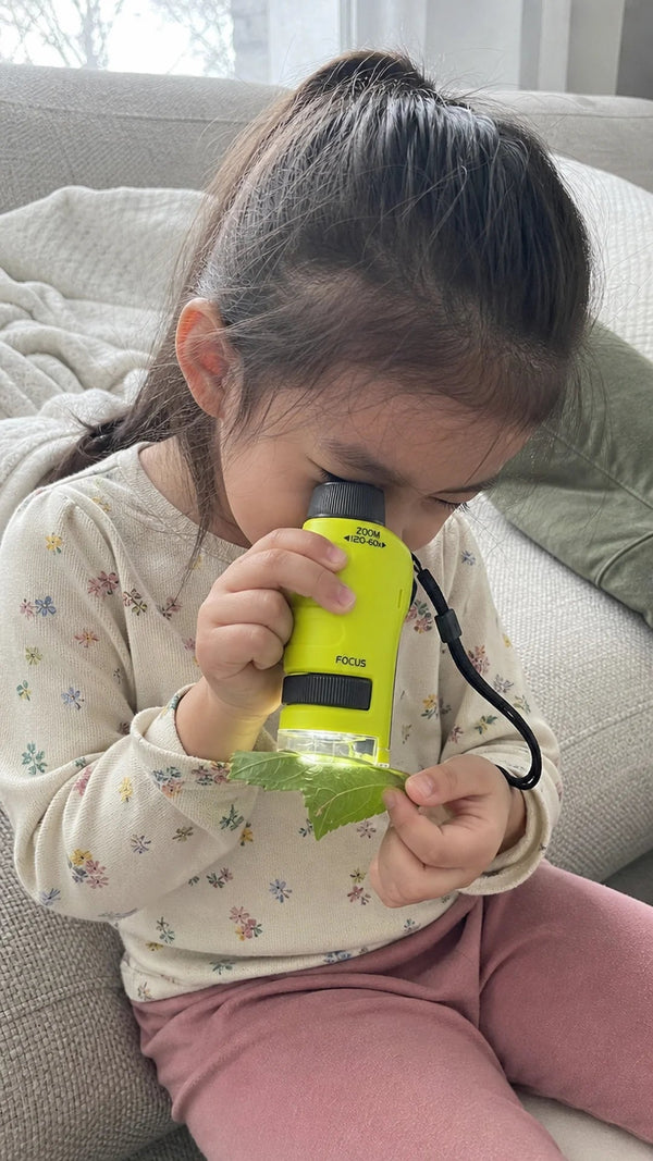 Microscopic Criativae - Portable Kids Microscope with 120x Zoom