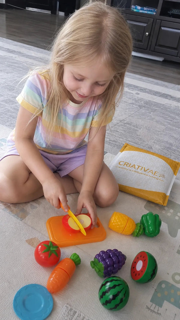 Chop Chop Kitchen Criativae - Cuttable Play Food Set for Kids