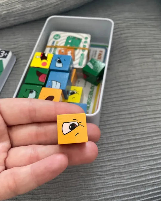 Mood Cube Criativae - Wooden Emotions Game for Kids