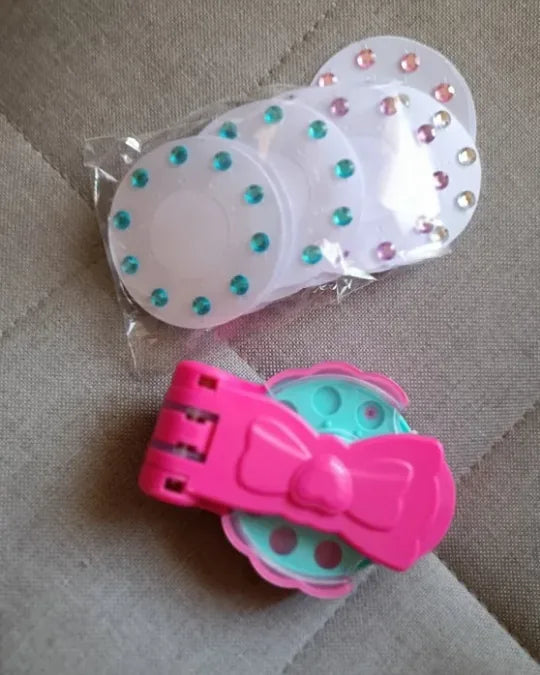 Hair Glam Criativae - Kids Rhinestone Hair Styler, No Glue