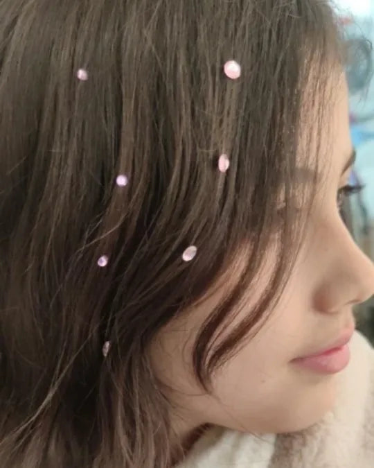 Hair Glam Criativae - Kids Rhinestone Hair Styler, No Glue