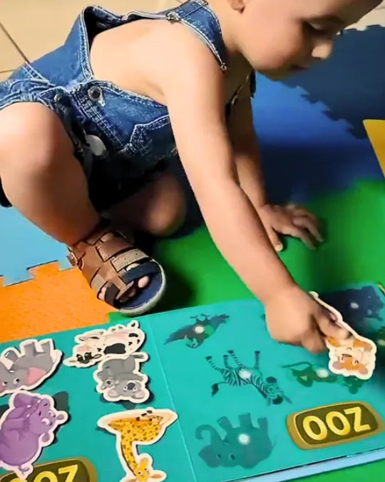 QuietBook Criativae - Montessori Busy Book With Velcro Activities