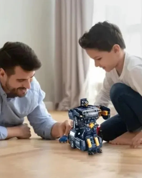 Robotcar Criativae - 2 in 1 Transforming Police Car Robot