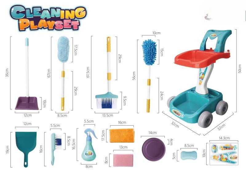 Mini Helper Schoonmaak Trolley Set