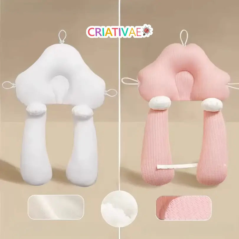 Baby Head Shaping Pillow for Flat Head Prevention | Breathable, Washable Memory Foam for Newborns | CRIATIVAE