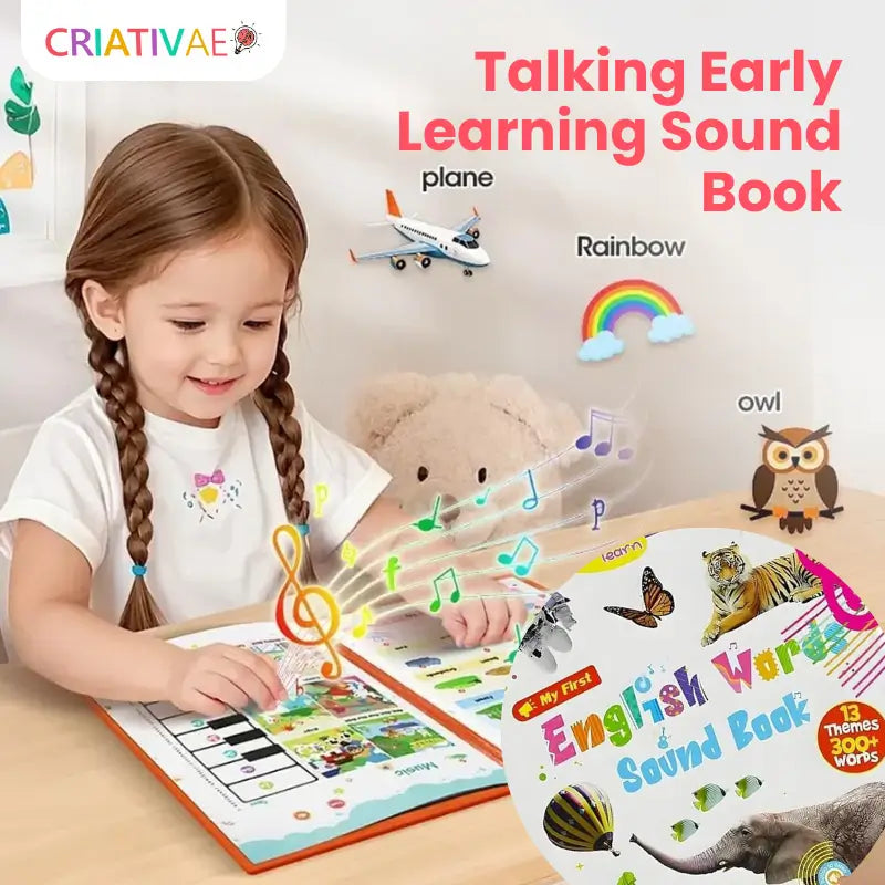 Mein erstes englisches Lautbuch – für Kinder, über 300 Wörter, interaktives Lernen | CRIATIVAE