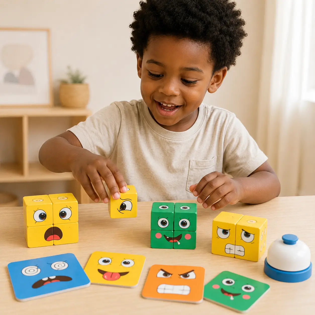 Nachher — Mood Cube Criativae - Wooden Emotions Game for Kids