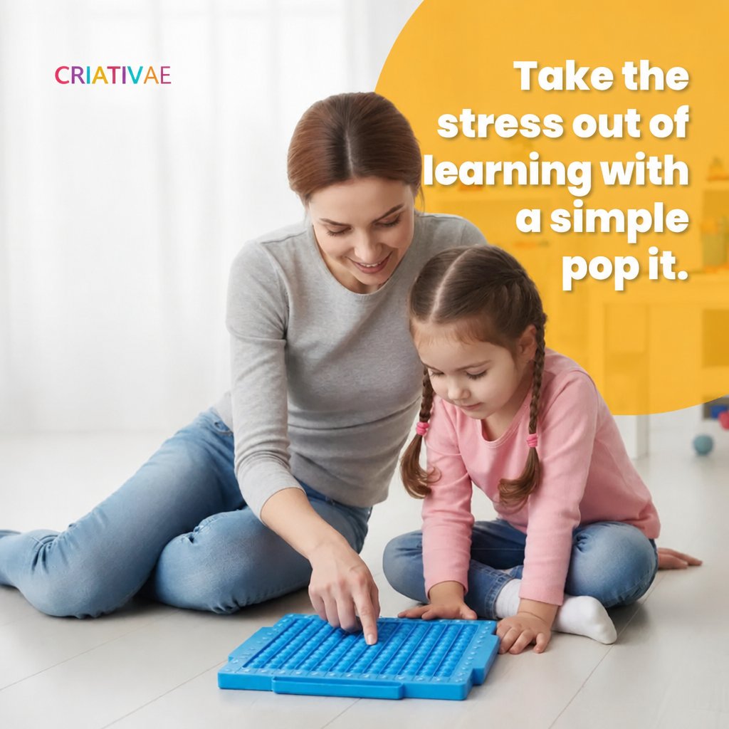 Pop It Math Kit Criativae - Fractions and Operations Interactive Kit