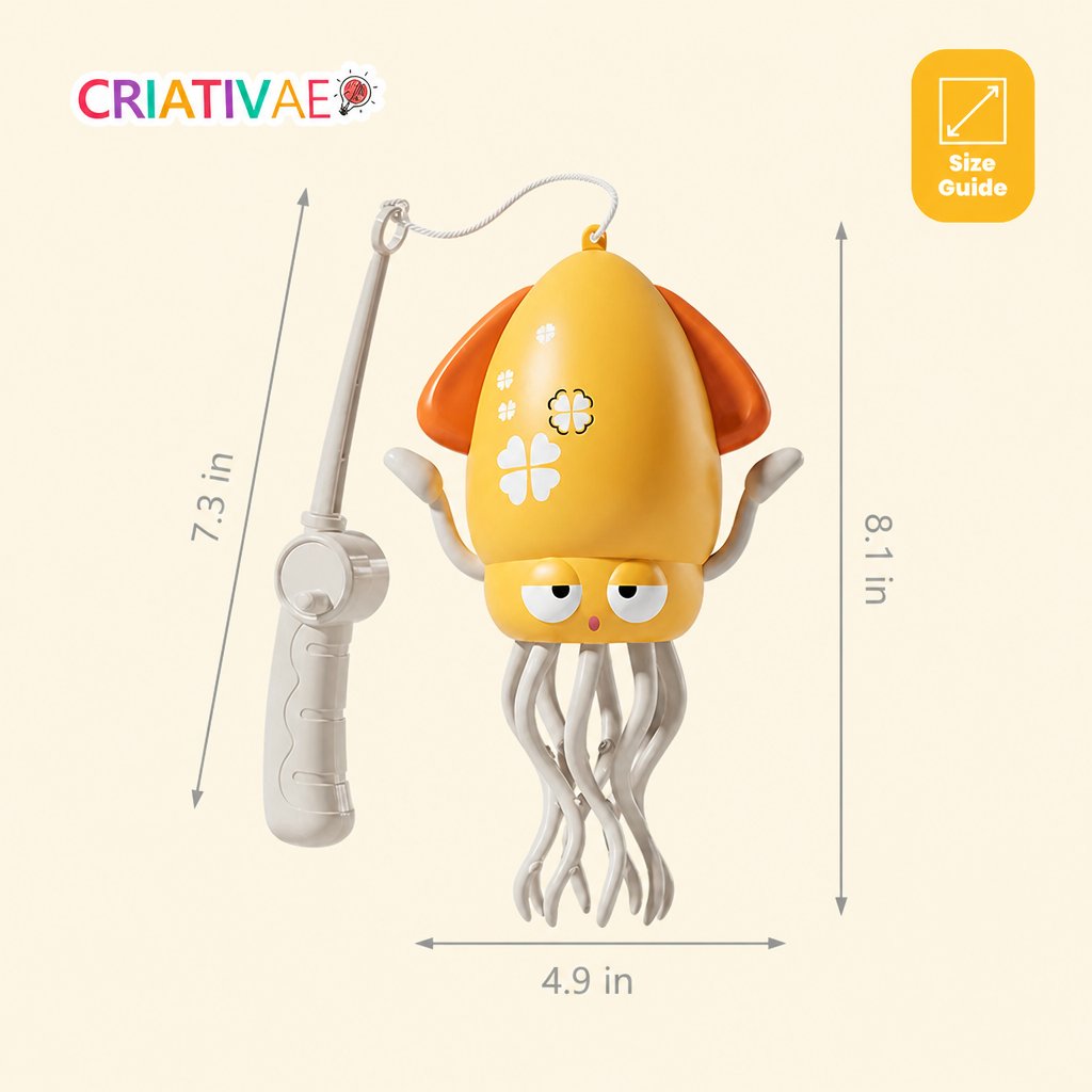 Lulita Pop Criativae - Walking, Dancing Light-Up Squid Toy