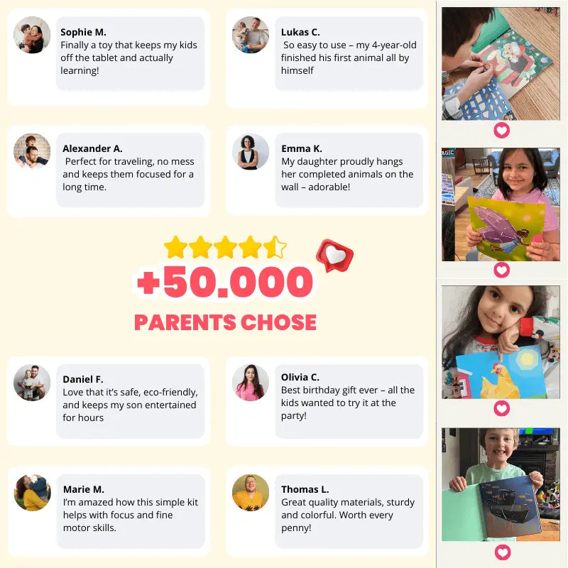 Kreatives 3D-Sticker-Puzzle für Kinder – Lehrreiches und unterhaltsames Bastelset