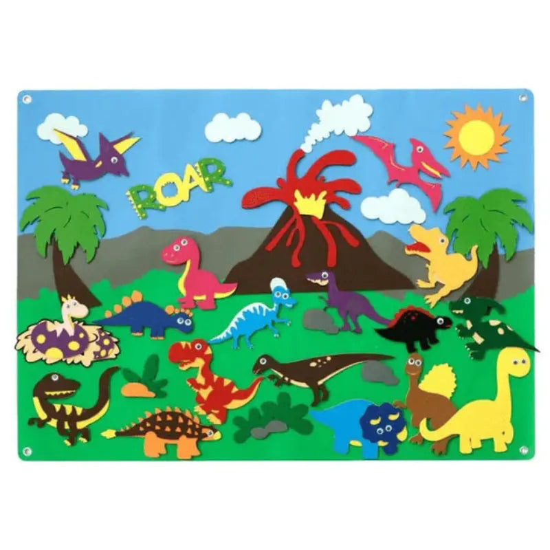 Interactive Felt Educational Wall Panel for Kids 3+ | CRIATIVAE