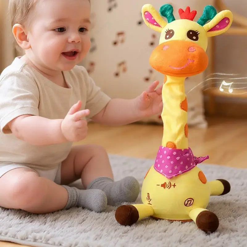 Dancing Giraffe Criativae - Talking Plush That Repeats Your Child