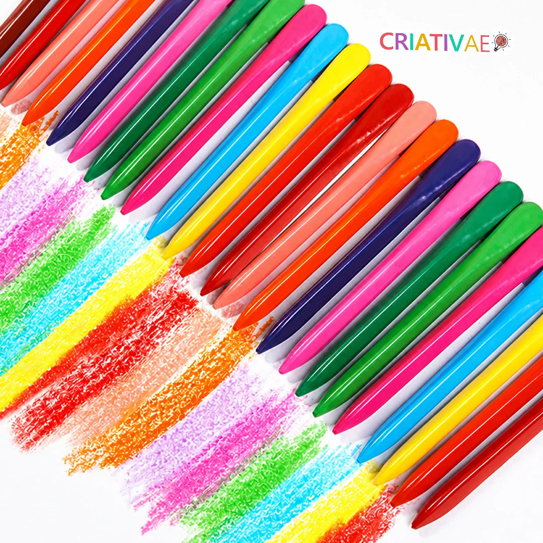 Clean Crayons Criativae - Mess Free Triangle Crayons for Kids