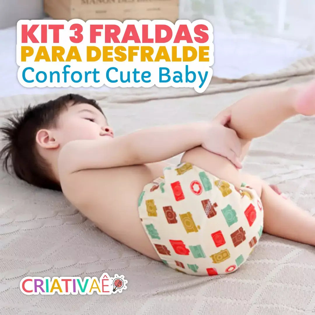 Cute Baby Criativae - Reusable Potty Training Pants 3 Pack