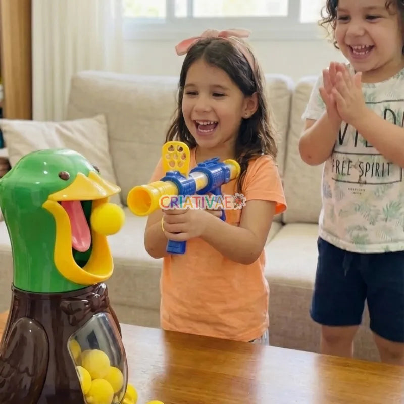 Air Power Duck Shooting Game with Electronic Scoring & 12 Soft Foam Balls | CRIATIVAE