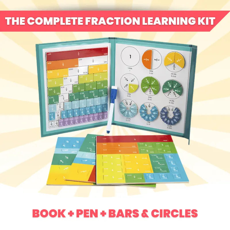 Montessori Magnetic Fraction Book - Criativae