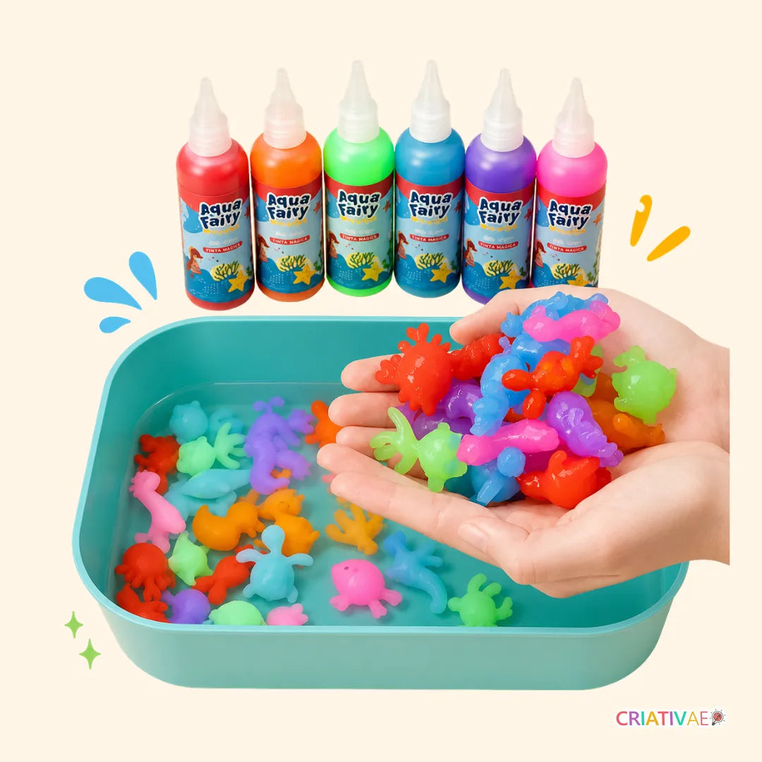 Aqua Fairy Criativae - Magic Water Craft Kit for 3D Animals