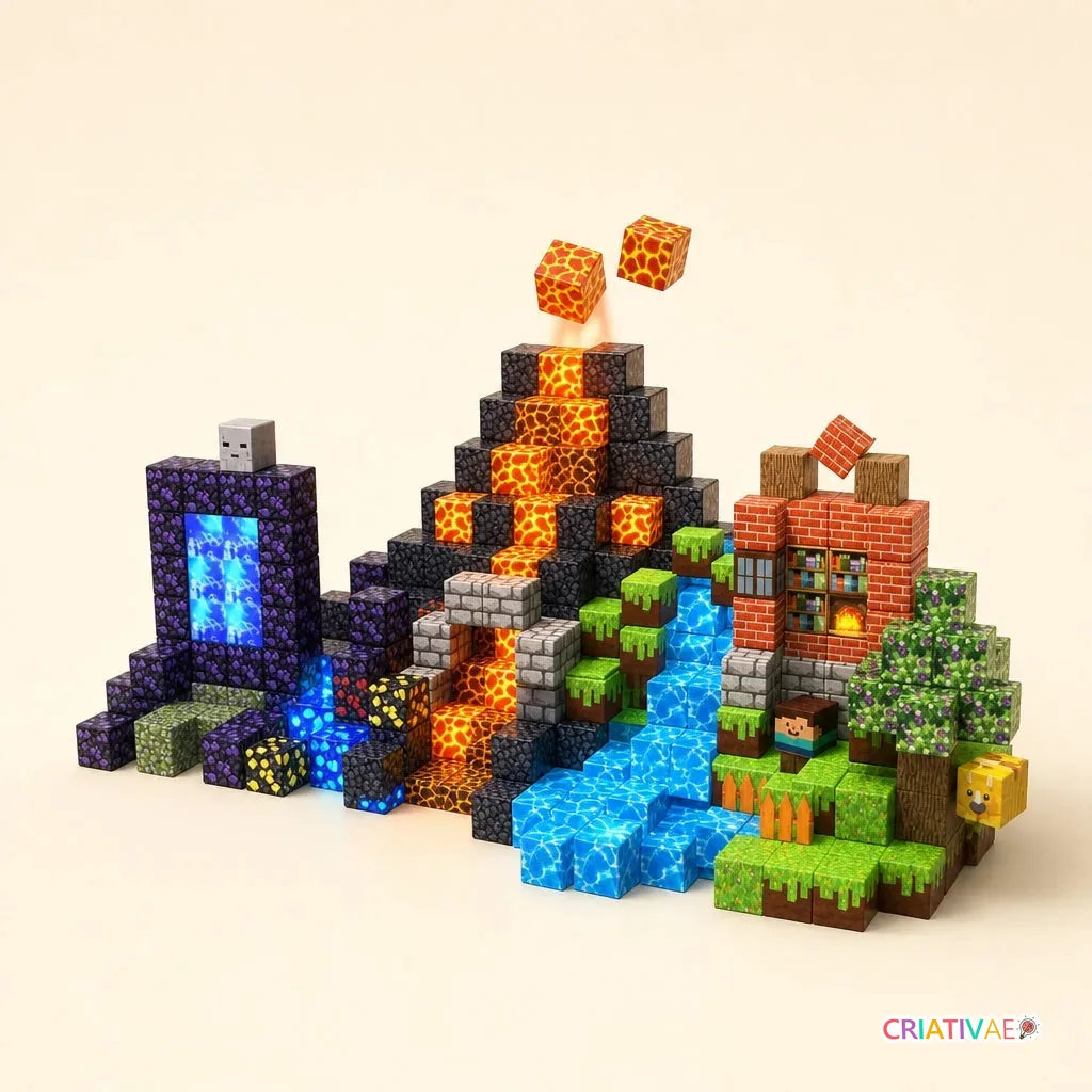 Magnet Blocks 150 Criativae - Glow in the Dark Magnetic Building Cubes