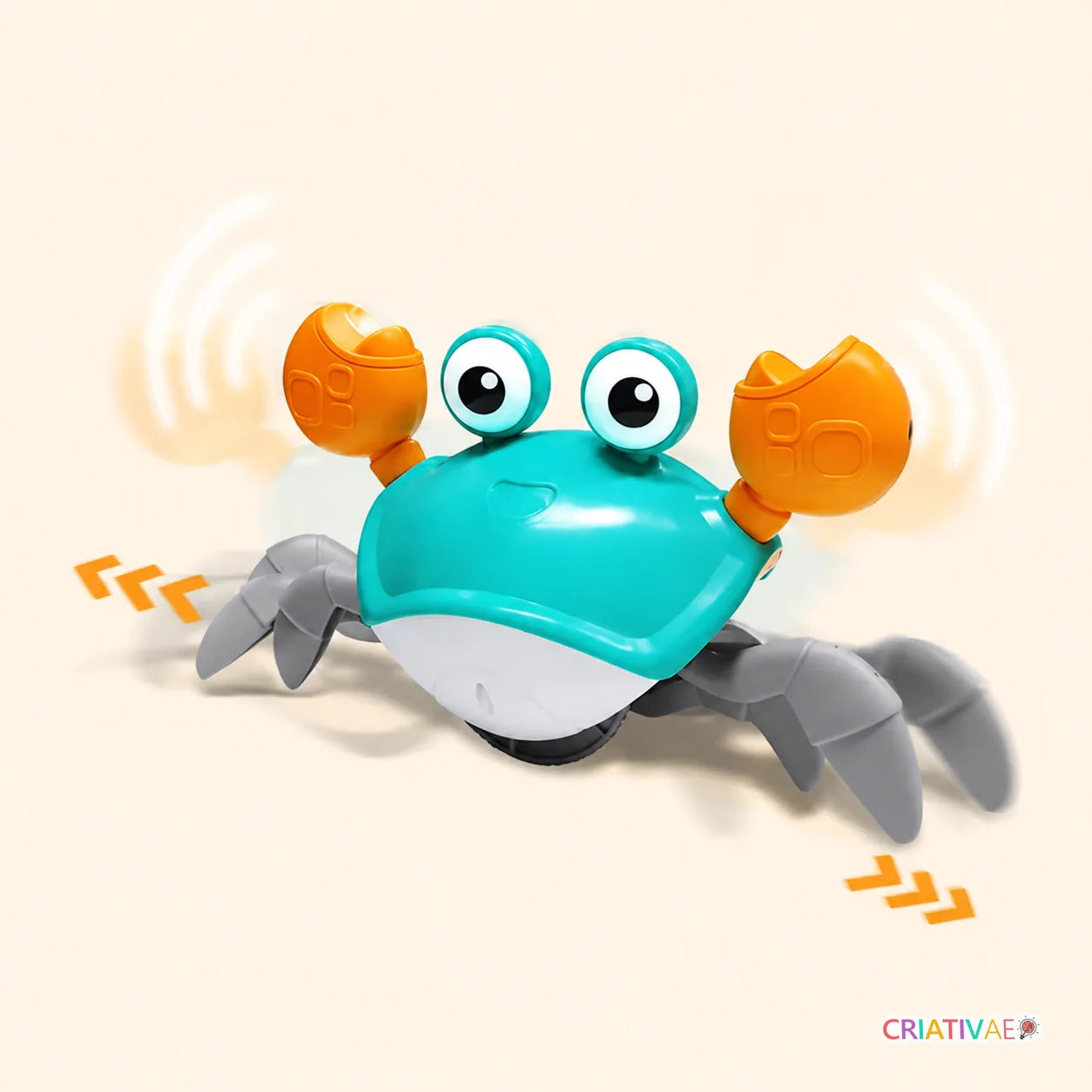 Scuttle Crab Criativae - Crawling Baby Toy with Obstacle Sensor