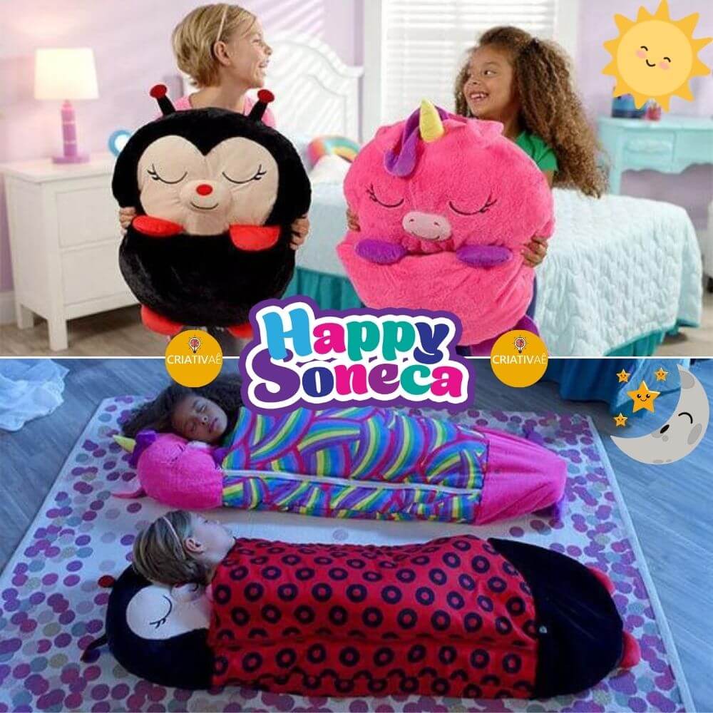 Cuddle Sack Criativae - Plush Animal 3 in 1 Kids Sleeping Bag