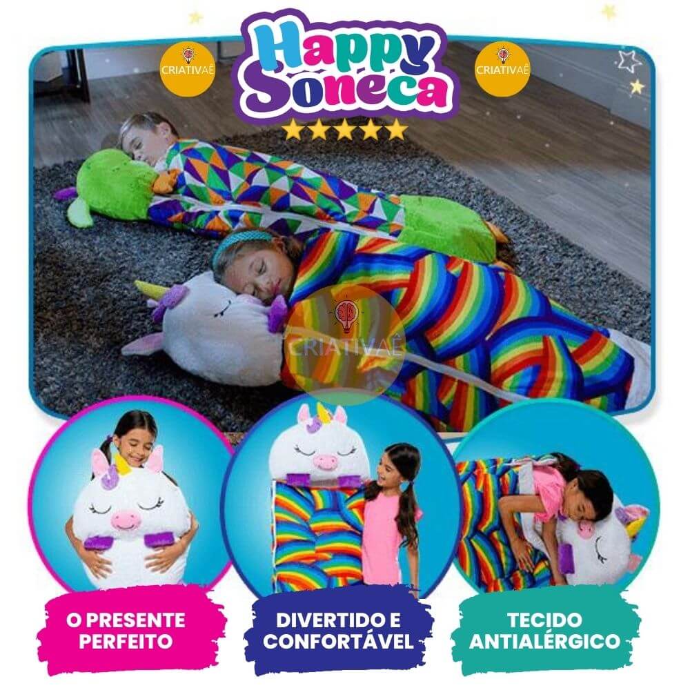 Cuddle Sack Criativae - Plush Animal 3 in 1 Kids Sleeping Bag