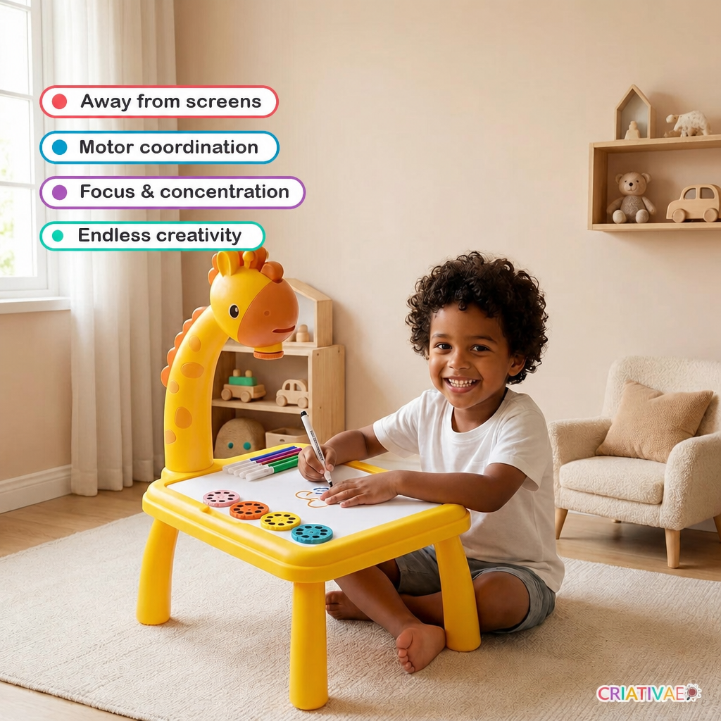 Table Kids Criativae - Kids Drawing Projector Table