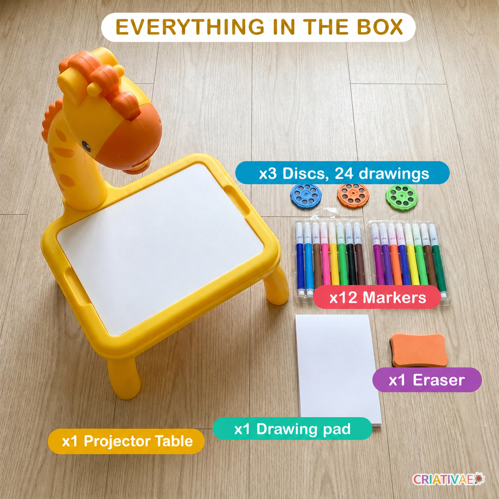 Table Kids Criativae - Kids Drawing Projector Table