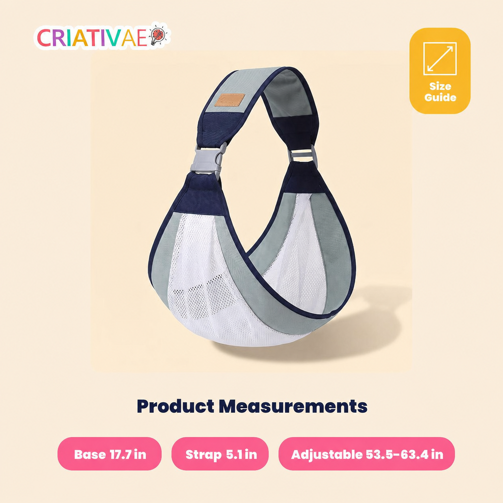 Kangu Sling Criativae - Adjustable Baby Carrier Sling for Hands Free Days