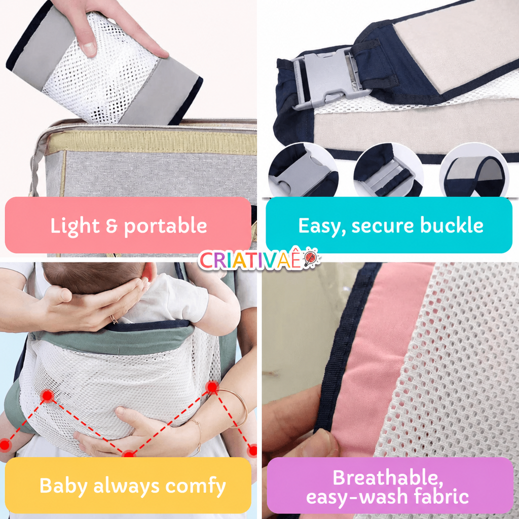 Kangu Sling Criativae - Adjustable Baby Carrier Sling for Hands Free Days