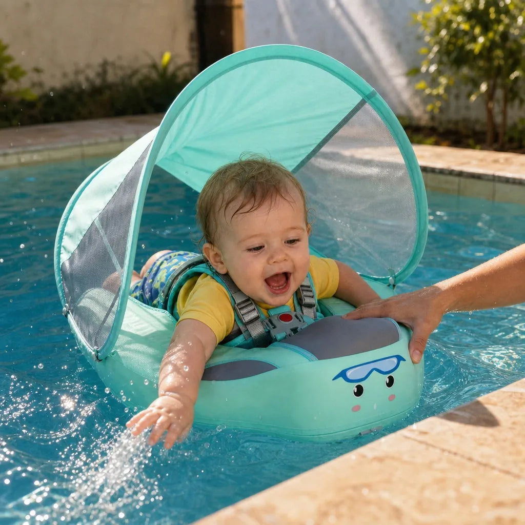 SunFloat Criativae - Baby Pool Float with Sun Canopy