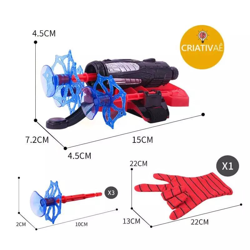 Spider Shot Criativae - Web Launcher With Suction Cup Darts