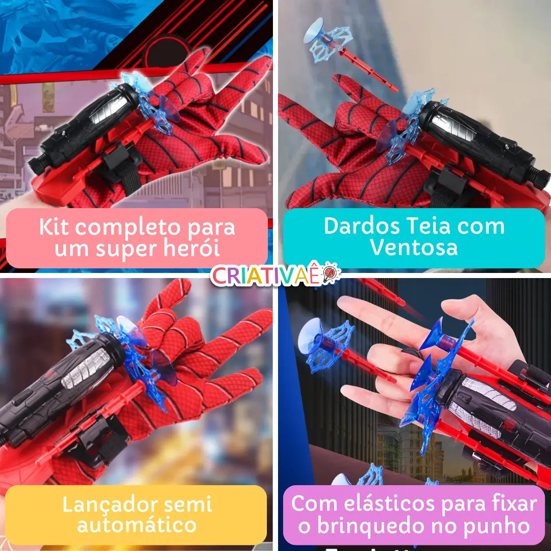 Spider Shot Criativae - Web Launcher With Suction Cup Darts
