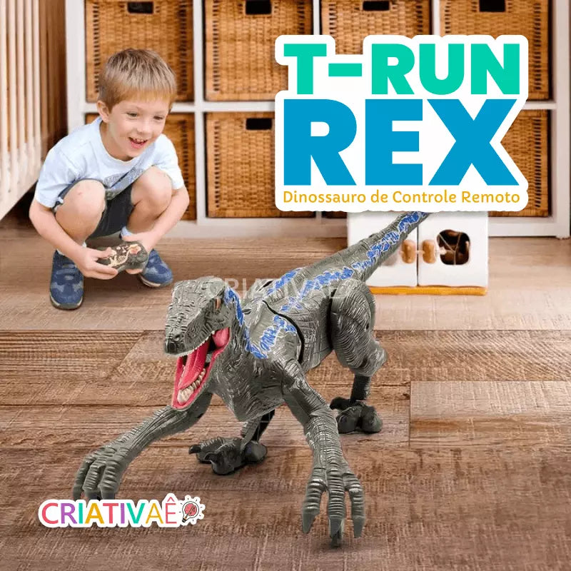 T-RunRex Criativae - Remote Control Dinosaur with Light and Sound