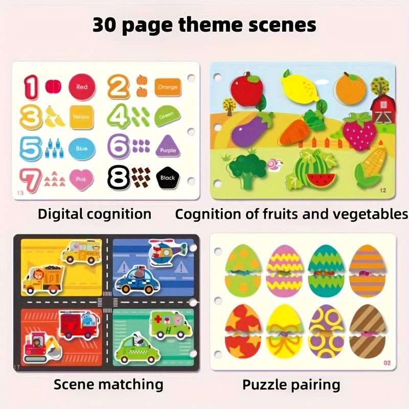 Educational Activity - Busy Book for Teens – Puzzles, Stickers & Skill-Building Fun