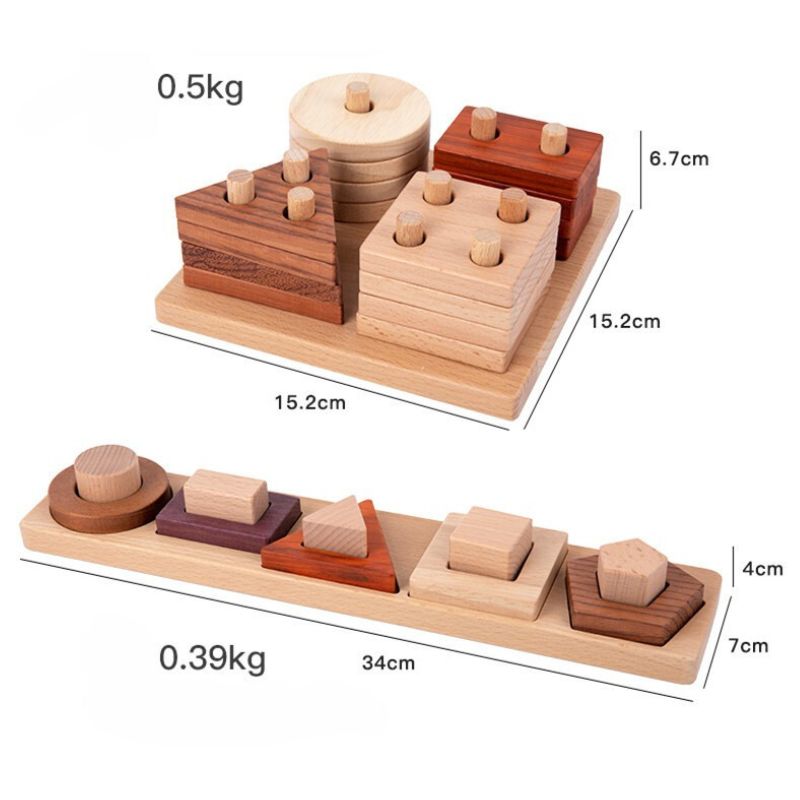 Deluxe Natural Wooden Learning Toy Collection