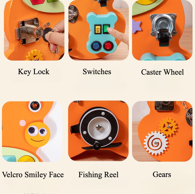 Engaging Bear Educational Activity Board