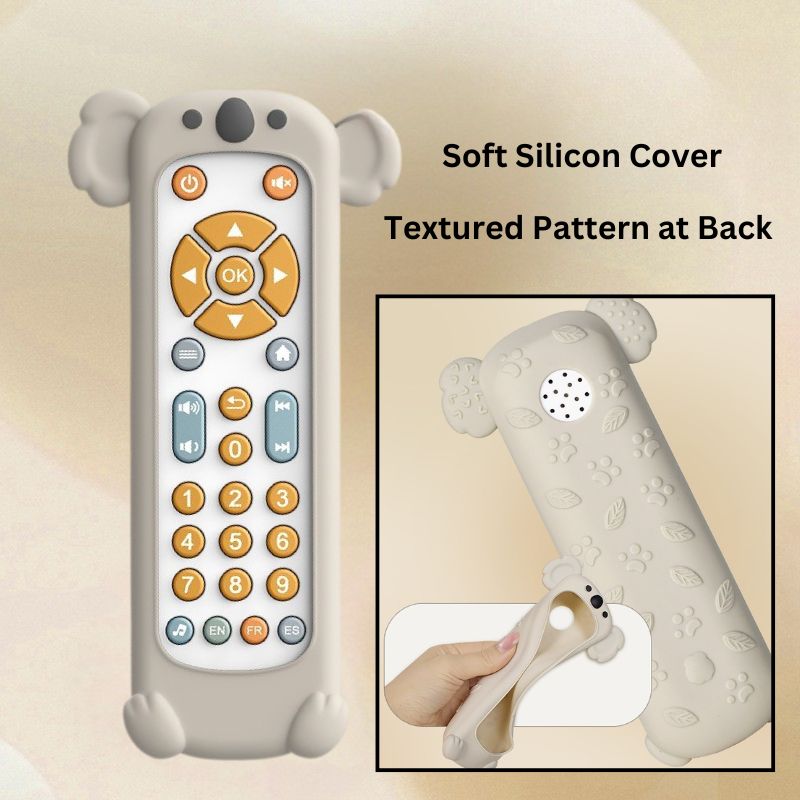 Remote Control Toy with Silicone Koala Case, Sound Effects, and Multilingual Options