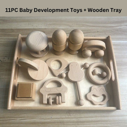 Essential Montessori Wooden Toy Set for Baby Development