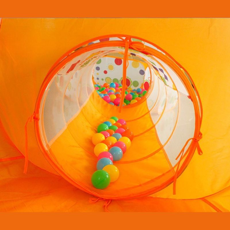 3-in-1 Dino Play Tent with Tunnel and Ball Pit - Foldable Indoor/Outdoor Fun for Kids
