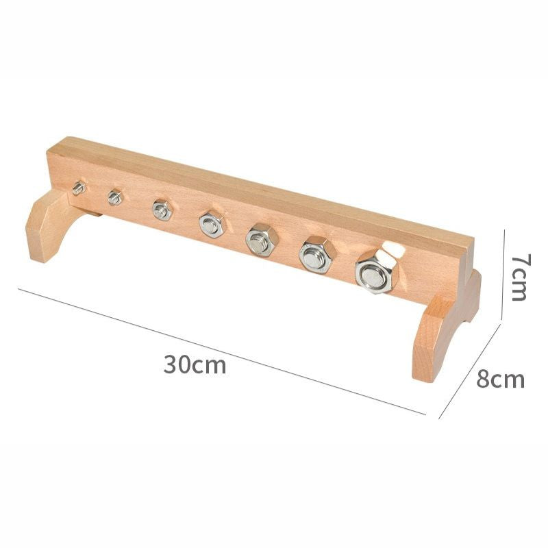 Montessori Screw Activity Bar