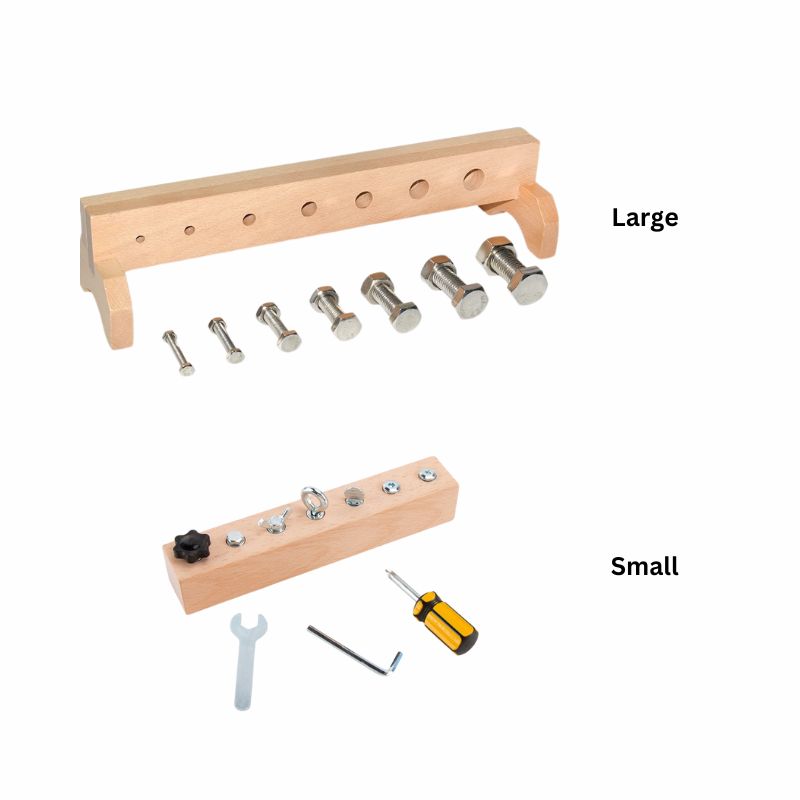 Montessori Screw Activity Bar