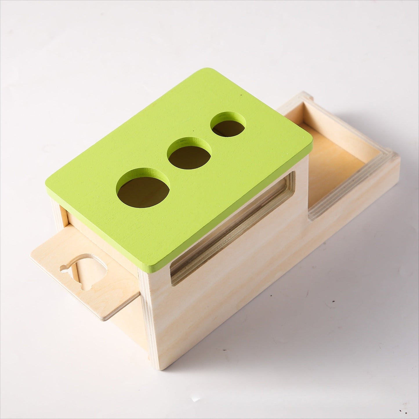 Montessori Visual Tracking Box für Objektpermanenz