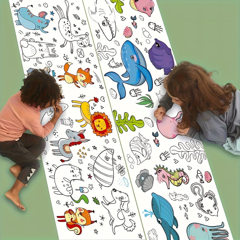 Long Drawing Roll for Kids – Foldable, Creative Fun | Art & Learning Gift