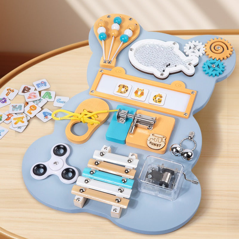 Engaging Bear Educational Activity Board
