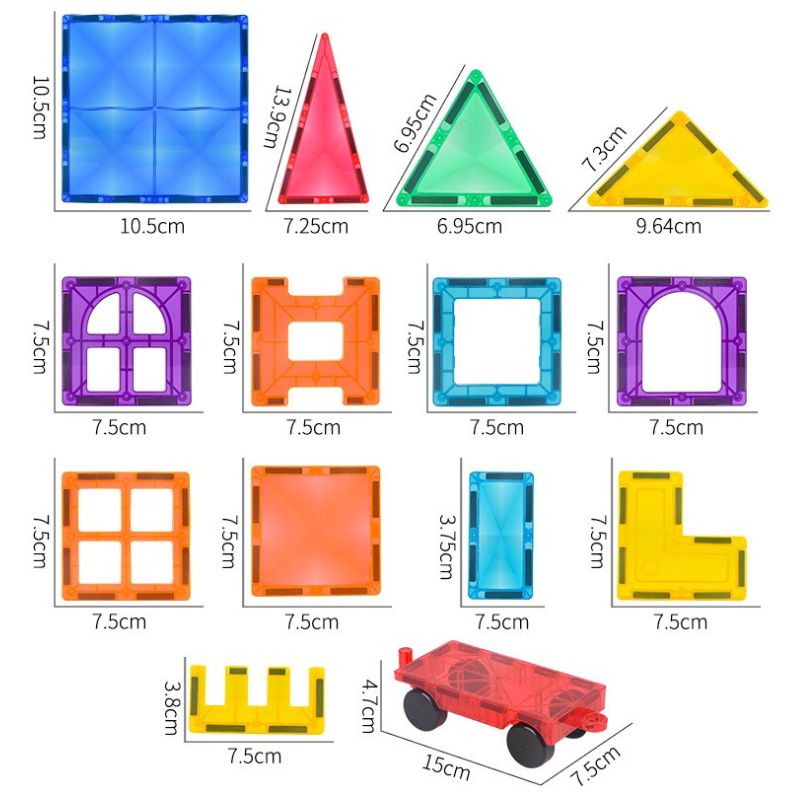 Assorted Magnetic Tiles and Marble Run Sets