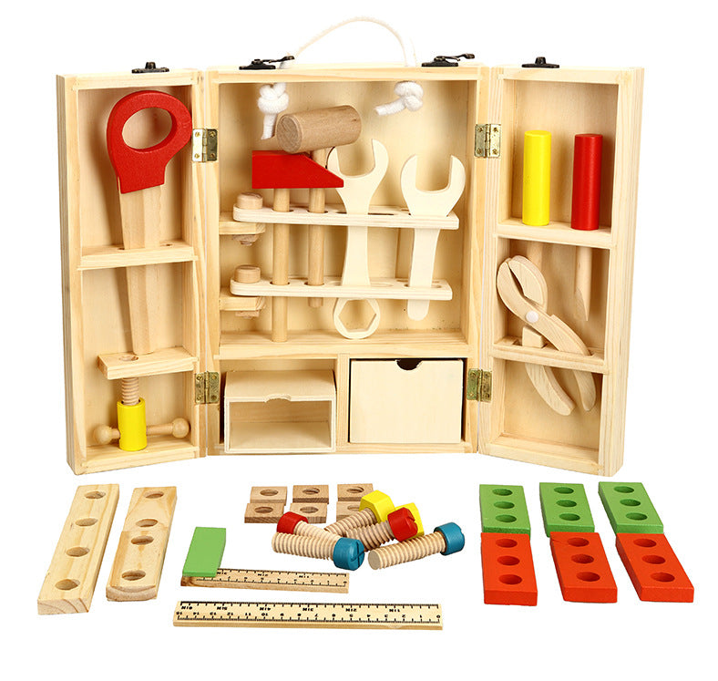 Wooden Tool Kit Storage Set