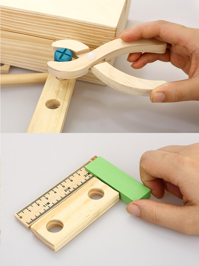 Wooden Tool Kit Storage Set